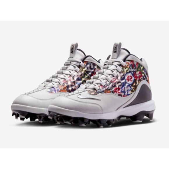 Nike Griffey 2 MCS Jackie Robinson Hi Baseball Cleats Men\'s Size 10 NEW main image 11
